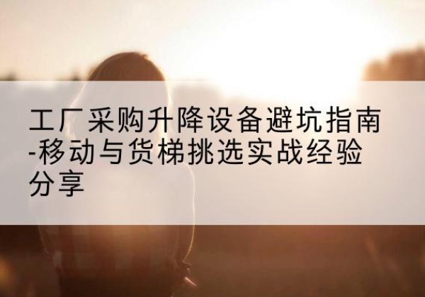 团风移动式升降机怎么选-工厂采购升降设备避坑指南-移动与货梯挑选实战经验分享