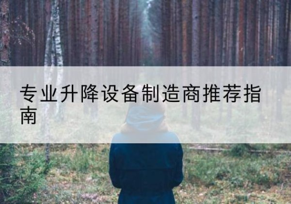 团风电动剪叉升降平台厂家-专业升降设备制造商推荐指南